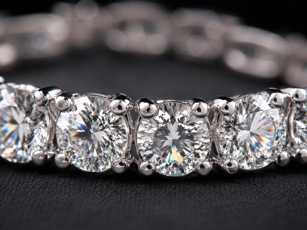 Close-up showing the construction and finish of the bracelet